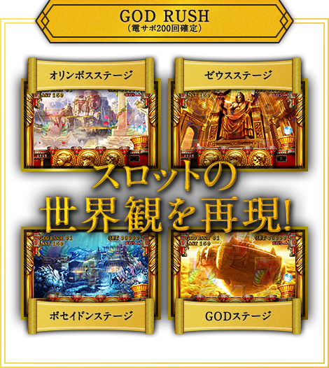 GOD RUSH（電サポ200回確定）