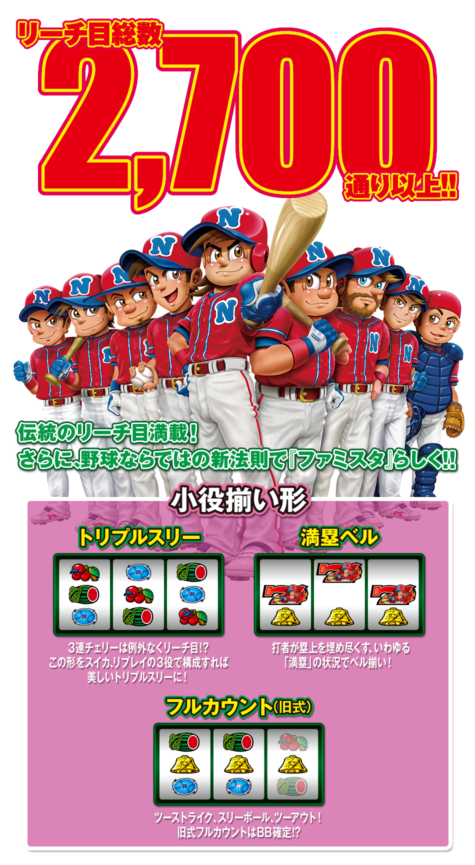 多彩なリーチ目