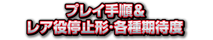 プレイ手順&レア役停止形