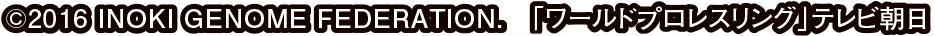 ©2016 INOKI GENOME FEDERATION.　「ワールドプロレスリング」テレビ朝日　©UNIVERSAL ENTERTAINMENT　©フィールズ