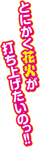 とにかく花火が打ち上げたいのっ!!